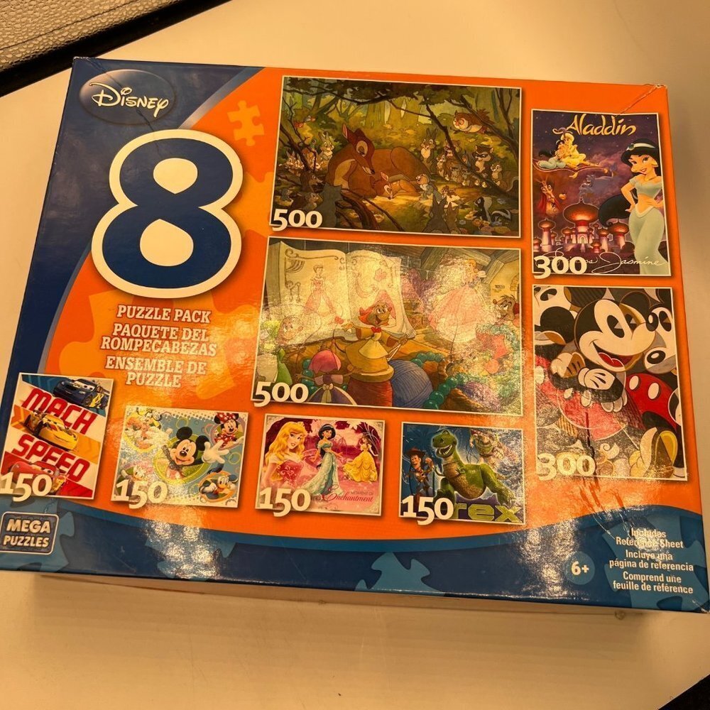 Disney Puzzle 8 Separate Puzzles